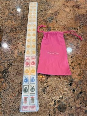 Rummikub/Rummi Tiles Pink Drawstring Pouch with Tiles Set